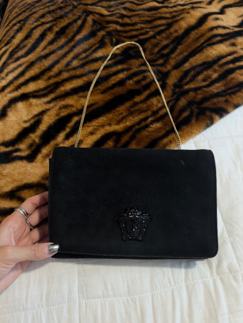 Versace Palazzo Medusa Chain Clutch
